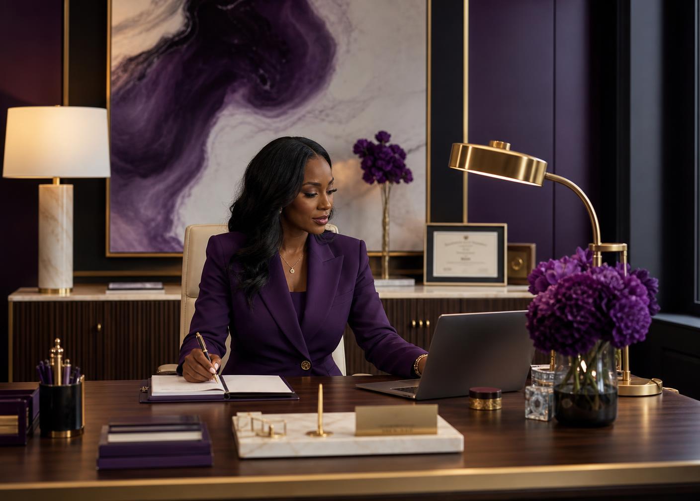 Elegant executive office interior